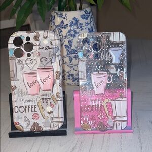 2 New Coffee-Themed Phone Cases- For IPhone 13 Pro Max